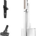 Shark WS642AE WANDVAC System, Ultra-Lightweight Powerful Cordless Stick Vacuum with HEPA Self-Empty Charging Base, Anti-Allergen Complete Seal, PowerFins, Self-Cleaning Brushroll & Pet Tool, White