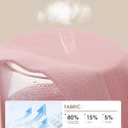 BAMBOO COOL Women's Thongs Seamless Moisture-Wicking Breathable Underwear High Stretchy Mid Waisted Panties Tagless 6 Pack (XL)