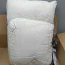 Triangular Headboard Pillow Twin XL for College Dorm Headboard Bed Wedge Pillows Bolster Cushion Bed Bolster Triangular Backrest Ivory White,39 * 4.7 * 15.7in, Twin39in*4.7in*15.7in