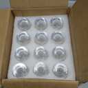 Farielyn-X Clear Heavy Base Shot Glasses 12 Pack, 2 oz Tall Glass Set for Whiskey