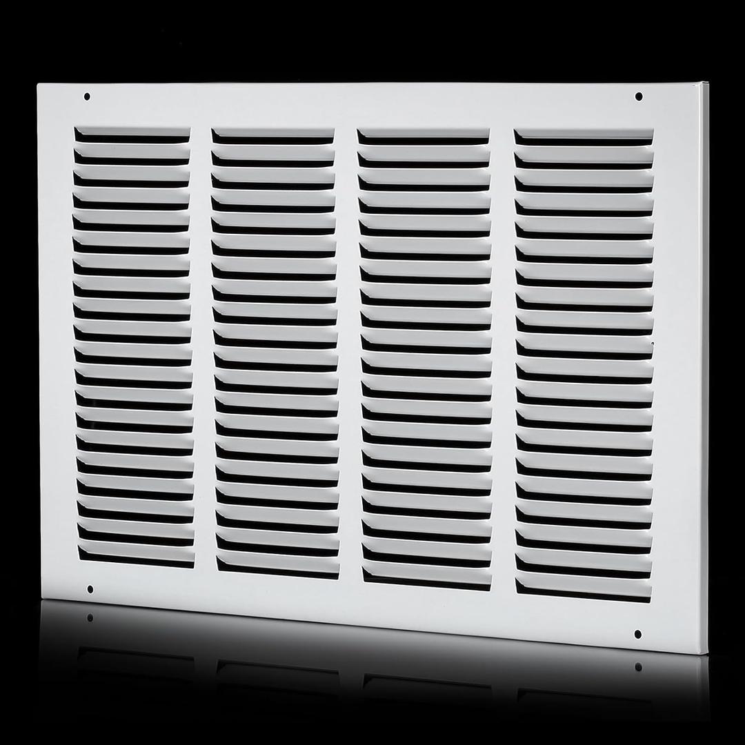 16x10 Return Air Grille(Duct Opening Size),Air Return Vent Cover,Flat Vent Cover,Rejillas De Aire Acondicionado Para Casa,Return Air Grilles,Outer Dimensions:17.75"Wx11.75"H(16"W x 10"H, Duct Opening)