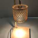 Candle Warmer Lamp with Timer Dimmer, Birthday Gifts for Women Mom, House Warming Gifts, Elegant New Home Decor, Wax Warmer for Jar Candles, Heater Lamp for Scented Wax, Amber Glass