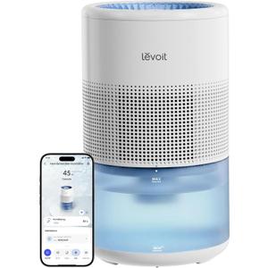Levoit Evaporative Humidifiers for Bedroom, 19dB, Superior Studio Smart | 4.5L, Large Room Up to 600ft, No White Dust for Baby, Long-Lasting Reusable Filter, Auto Mode, Self-Clean & Dishwasher Safe