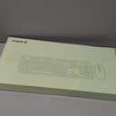 FOPETT Wireless Keyboard and Mouse Combo, 104 Keys Full-Sized 2.4 GHz Round Keycap Colorful Keyboards, USB Receiver Plug and Play, for Windows, Mac, PC, Laptop, Desktop (Black Red)