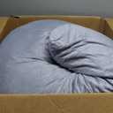 Pharmedoc Pregnancy Pillows, U-Shape Full Body Pillow -Removable Cover Jumbo Size - Gray - Pregnancy Pillows for Sleeping - Body Pillows for Adults, Maternity Pillow and Pregnancy Must Haves