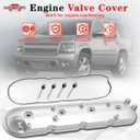 Driver Side Engine Valve Cover with Gasket FIT 1999-2010 Chevrolet Silverado Suburban Tahoe FIT GMC Sierra Yukon 4.8L 5.3L 6.0L Left Side 12570427