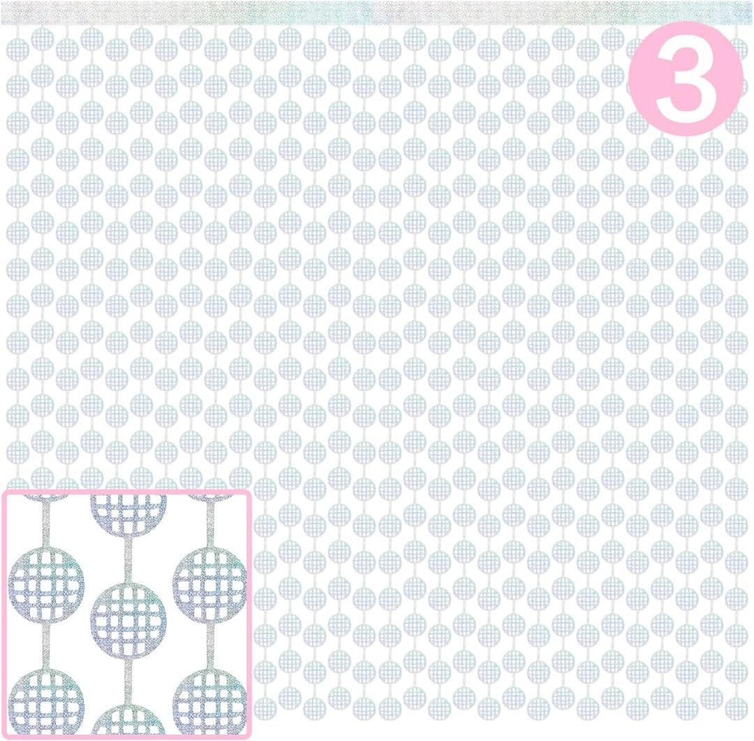 3 x Disco Party Decorations 3 Pack 3.3x6.6ft Disco Ball Foil Curtain Photo Booth Backdrop Disco Ball Hanging Fringe Decor for 70s 80s 90s Last Disco Bachelorette Birthday Bridal Shower Eras Party Supplies