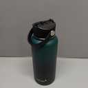 Water Bottle Insulated 32oz Straw Lid Spout Lid & 3 Lids, Leak Proof, Vacuum Insulated, Stainless Steel Water Bottle Wide Mouth for Sports, Gym or Office (Indigo Crush, 32 oz)