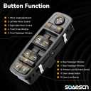 Front Driver Side Master Power Window Switch for 2009-2012 Dodge Ram 1500 2500 3500, 08-11 Dodge Grand Caravan Nitro Chrysle Town Country Door Lock Switch Control 4602863AB 4602863AC 4602863AD