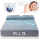 Grounding Sheets King Size, Grounding Sheets Full XL Size, 95% Organic Cotton + 5% Pure Silver Fiber, Grounded Sheet Earth Connected Bedding (Full XL - 54"x 80"x 13" Gray)