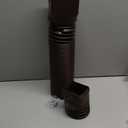 1 Pack Flexible Gutter Downspout Extensions Extendable from 21" to 67", Downspout Extender Comes with Adapters, Thickened Down spout Drain Extension for Rainwater Drainage(Brown)