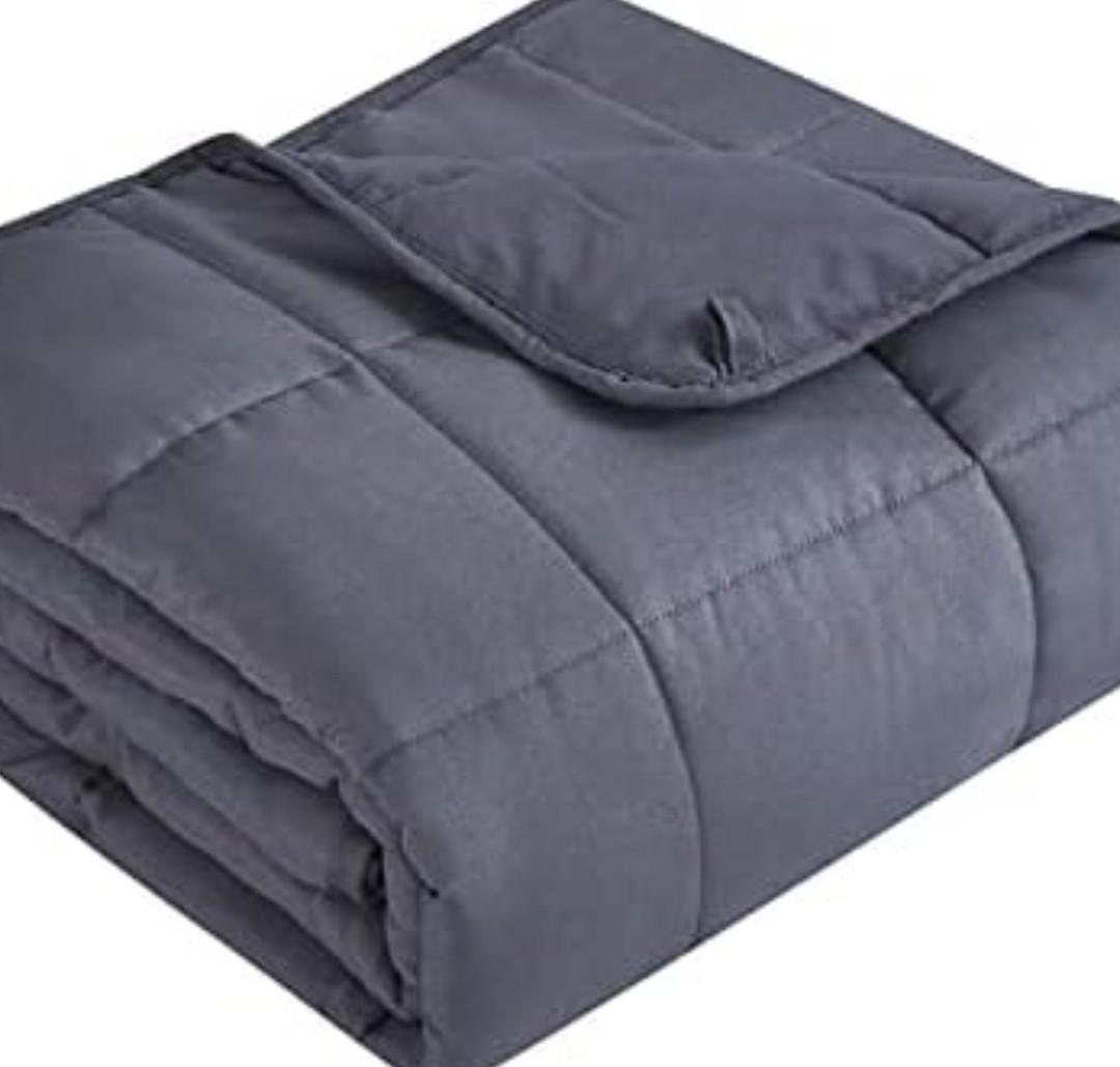 Topcee Weighted Blanket (25lbs 88"x104" Cal King Size) Soft Cooling Heavy Blanket Sleeping, Apply to 240-260 lbs Body, Thick Breathable Blanket with Glass Bead, Easy Care