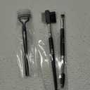 MSQ Eyebrow Brush and Comb Eyelash Brush Eyelash Separator Eye Brow Comb & Spoolie Brush Professional Mascara Brushes Eyebrow Eyelash Grooming Brush Eye Makeup Tools Set (3 PCS)