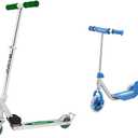 Razor A2 Kick Scooter for Kids  Wheelie Bar, Foldable, Lightweight, Front Vibration Reducing System, Adjustable Height Handlebars