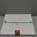 5-Candle Metal Candelabra Candlestick Holders - Tall Candle Holder Wedding Event - Dinner Candle Stand, Brass Gold