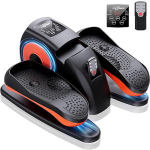 Under Desk Elliptical Machine, Electric Ellipse Leg Exerciser as Seen on Tv for Seniors with 12 Adjustable, Portable Quiet Elliptical Machine, Seated Pedal Exerciser with Remote Control