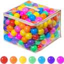 MoonxHome Ball Pit Balls for Toddlers, BPA Free Crush Proof Plastic Toy Balls for Ball Pit, Children's Pool Water Toys, Macaron Ocean Balls for Play Tent 2.15 Inch Pack of 100