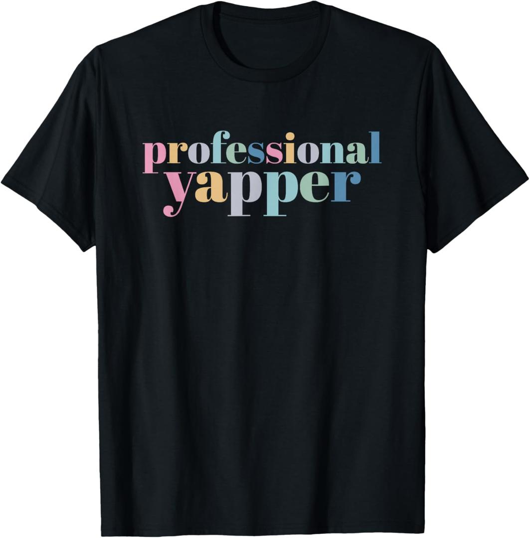 Professional Yapper T-Shirt (Black, Large)