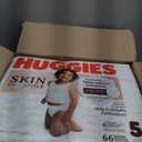 Huggies Size 5 Diapers, Skin Essentials Baby Diapers, Size 5 (27+ lbs), 132 Count (2 Packs of 66)