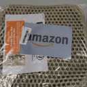 Waterproof Cat Litter Mat, Double Layer EVA, Odor-Free Large Grid, Urine Proof, Easy Cleanup (Khaki, 12 x 12)