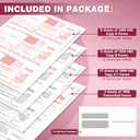 5 x 1099 NEC Forms 2025,1099 NEC Forms 2025 with Envelopes,Vendor Kit of 25 Laser Forms,1099 NEC Tax Forms,4 Part Tax Forms Kit,25 Self Seal Envelopes with 3 1096 Included