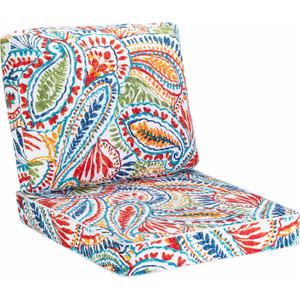 JMGBird Outdoor Cushion Tufted Pillow, Deep Seat Outdoor Chair Cushion Set 22"x22" Patio Cushions for Outdoor Furniture (Paisley Patten) JMGBird Outdoor Cushion Tufted Pillow, Deep Seat Outdoor Chair Cushion Set 22"x22" Patio Cushions for Outdoor Furniture (Paisley Patten)