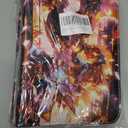 Trading Card Albums with Zipper - 4 Pocket Double Sided Collection Binder for 400 Cards, Durable Scratch-Resistant PU Cover, 3 Ring Trading Card Sleeves, Portable Organizer for MTG & Game Card (Gold) Pack of 3