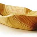 ZOY&TORA Large Handmade Decorative Wooden Dough Bowl, Natural Wood Grain Finish,Kitchen Coffee Dining Table Centerpiece Decor Tray,Farmhouse Style,driftwood bowls