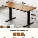 40x24 Electric Standing Desk with Cable Net, Rustic Brown
176 lbs Capacity, 28.3"-46.4" Height Range, 3-Piece Desktop, Quiet Motor Under 45dB, 2 Memory Presets, Hook & Cable Clips