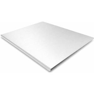 Stainless Steel Cutting Board with Lip, Food Grade Metal Cutting Board for Kitchen, Non-Porous, Large Countertop Chopping Board for Meat, Fruit, Vegetables and Dough Rolling (23.6"L x 15.8"W)