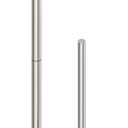 RUACQ Toilet Paper Holder Stand, Bathroom Toilet Paper roll Holder Free Standing with Storage for 4 Rolls, Post Pivoting Design, Stable Weighted Base, SUS304 Stainless Steel (Brushed Nickel)