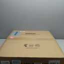 VOLISUN Low Profile Ceiling Fan with Light and Remote, 23.6in Flush Mount, Dimmable LED Fan Light, Bladeless for Bedroom (Black)