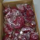 18Pcs Velvet Christmas Tree Ornaments Set, Wine Red Shatterproof Flocked Christmas Decorations Bulk for Tree, Burgundy Decorative Hanging Ball Ornaments for Xmas Holiday Home Party Decor (Burgy)