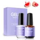 2 x Gellen Gel Nail Polish Remover Kit - Gel Polish Remover and Latex Tape Peel Off Liquid, Gel Remover for Nails in 3-5 Minutes, Gel Remover Kit Cuticle Guard for Nail Art Liquid Latex Barrier Protector