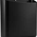 Lint Bin for Laundry Room, Magnetic Lint Trash Can for Dryer, Modern Lint Holder, Lint Box for Laundry Room Organization, Wall Mounted Trash Can for Laundry Decor (Black)