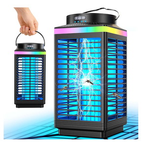 Bug Zapper Outdoor, 4in1 4200V Electric Mosquito Zapper, Cordless Rechargeable Bug Zapper Fly Zapper with 5000mAH Battery, Waterproof IP68, Portable & Wireless Insect Zapper for Camping Patio