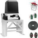 TOPENS CK2600 Automatic Sliding Gate Opener Chain Drive Industrial Commercial 1-1/4 HP Gate Motor for Heavy Driveway Slide Gates Up to 5700 Pounds, AC Powered with 20ft Roller Chain and Remote Control