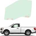 ALMULOO Driver Side Door Window Glass Compatible with 2015-2024 Ford F150 F250 F350 F450 F550 Front Left Light Green Tempered Glass