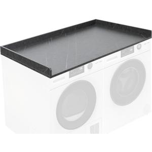 Life Finds 54 inch Washer Dryer Countertop with Safety Ledge for Laundry Room Organization, Black Marble Pattern, LF-WDCT1BM
