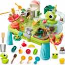 2026 Upgraded Water Table For Toddlers 1-3, Outdoor Water Table for Kids Ages 4-8 with Pump, Play Sink with Running Water, Summer Outside Sensory Water Activity Tables, Water Play Table for Girls Boys
