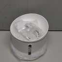 DOGNESS D03 Pet Water Fountain, Healthy and Hygienic Drinking Fountain Super Quiet Flower Automatic Electric Water Bowl for Dogs, Cats, Birds (1L, White)