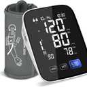 Accurate Blood Pressure Monitor with Large LCD, XL 360 Adjustable Cuff M/L 9-17 Inches, Dual Power, Portable BP Machine for Home Use, Automatic Electric Blood Pressure Monitor for High BP