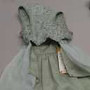 ASENKU Dog Dress Pet Wedding Dress Princess Lace Puppy Birthday Party Outfit Formal Apparel Girl for Small Medium Dogs Cats (Small, Green)