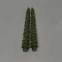 Creative Co-Op Unscented Tree Shaped Taper Candles, Evergreen, Boxed Set Of 2 (10")
