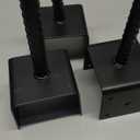 Concrete Fence Post Base 4x4 inches 3 Pack, Fence Post Anchor Holder Pergola Brackets