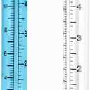 TBWHL 2pcs 5" Capacity Rain Gauge Glass Replacement Tube for Yard Garden Outdoor Home