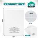 200 Count 18 x 24 Self Seal Clear Poly Bags with Suffocation Warning Plastic Self Seal Clear Poly Bags Resealable Adhesive for Packaging Bedding Clothing T-shirts