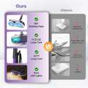 Scrubbing Steam Mop with Rotating Pads, All-in-One Spin Steam Cleaner for Floor Cleaning, Large Tank,23FT Cord, LED Headlights, Reusable Pads & Self-Standing, Safe for Hard Floor/Laminate/Marble