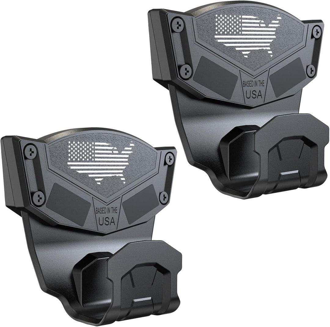 Magnet Mount for Truck Car Vehicle,Magnetic Mount for Pistol Shotgun Revolver with Trigger Guard Protect,Magnet Rate Max 15 LBS Conceal in Desk Safe Wall Easy to Access&Release (2 Pack)