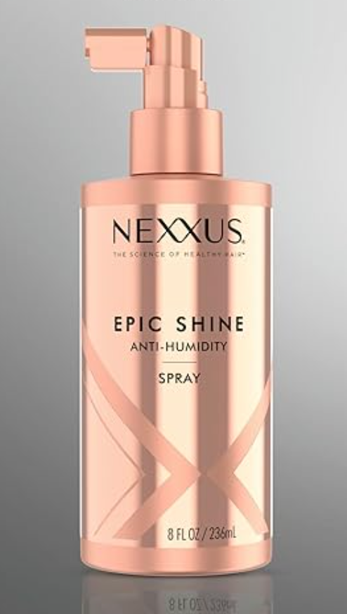 Nexxus Epic Shine Anti-Humidity Spray Heat Protection for Long Lasting, Weightless Shine, with StyleProtect Technology 8 Oz